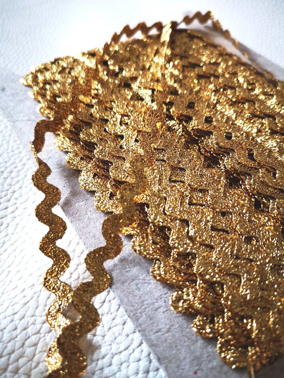 Gold Metallic Rick Rack by the Yard 3/8 Etsy