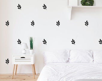 Leaves wall decals, trendy wall decals, home wall decals, nursery decals, kids room decals, living room decals