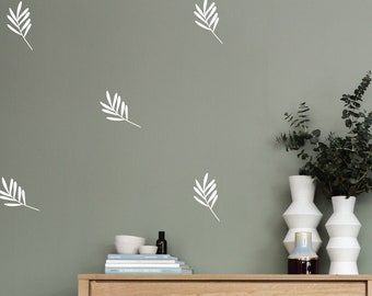 Calcomanías de pared de hojas, calcomanías de pared de moda, calcomanías de pared para el hogar, calcomanías de guardería, calcomanías de habitaciones para niños, calcomanías de sala de estar