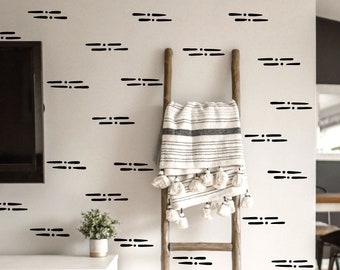 Calcomanías de pared de líneas, calcomanías de pared de moda, calcomanías de pared para el hogar, calcomanías de guardería, calcomanías de habitaciones para niños, calcomanías de sala de estar