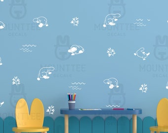 Vinilos decorativos de ornitorrinco: animales australianos para decorar habitaciones infantiles