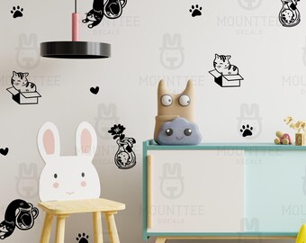 Vinilos decorativos de gato líquido, Animalcore Decor