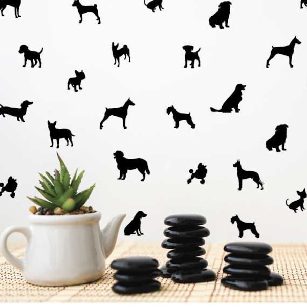Dogs Wall Decals Etsy