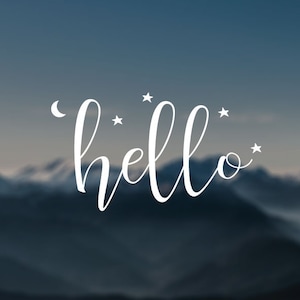 Door decal, hello decal, hello door decal, hello sticker, wall decal, hello wall decal, store decal, window decal, laptop decal, car decal