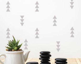 Triangle wall decals, triangle decals, wall decal, nursery decal, vinyl decal, triangle stickers, boys room decal, girls room decal