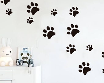 Paws wall decal, dog wall decal, paw prints, dog paws, dog decals, dog stickers, wall decal, wall stickers, cat paws, animal decal, paws