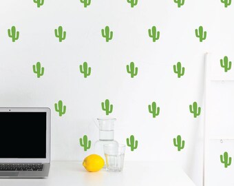 Cactus wall decals, cactus decals, nursery wall decal, wall decals, nursery decal, nature decals, baby room decal, window decal