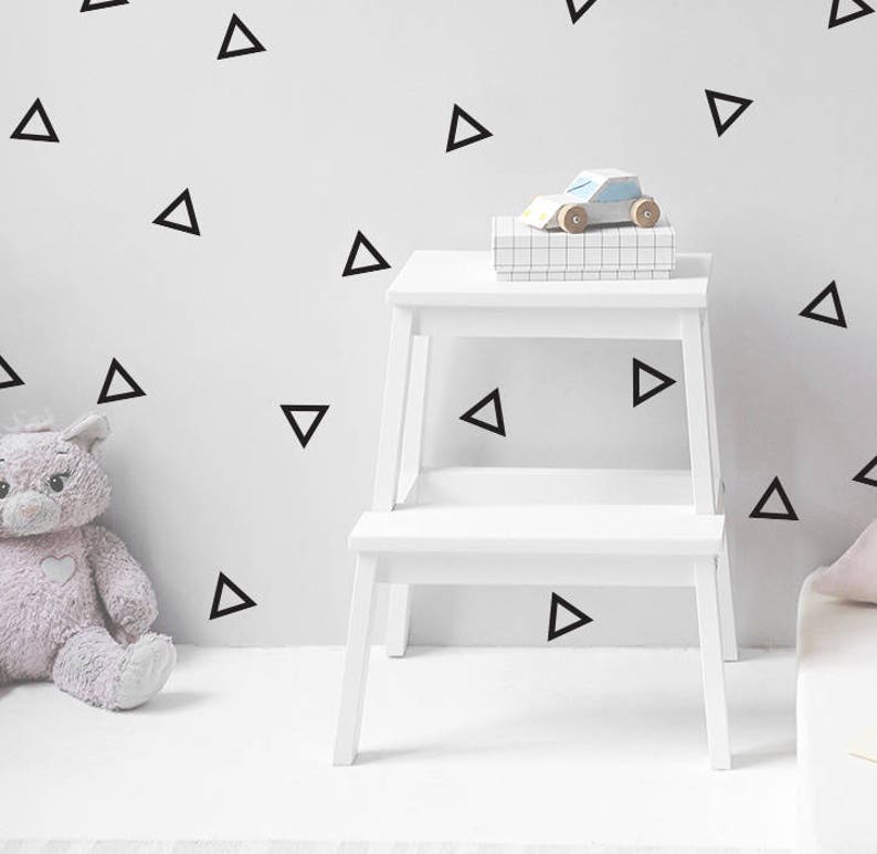 Triangle Vinyl Wall Decals Wall Decal Nursery Decal Vinyl Etsy