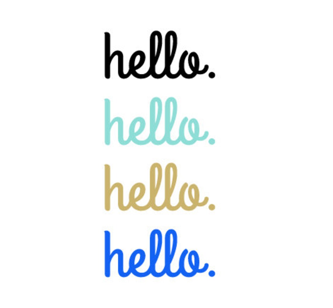 Door Decal Hello Door Decal Hello Decal Wall Decal Hello Etsy Canada