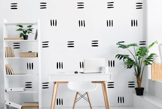 Lines wall decals, trendy wall decals, home wall decals, nursery decals, kids room decals, living room decals