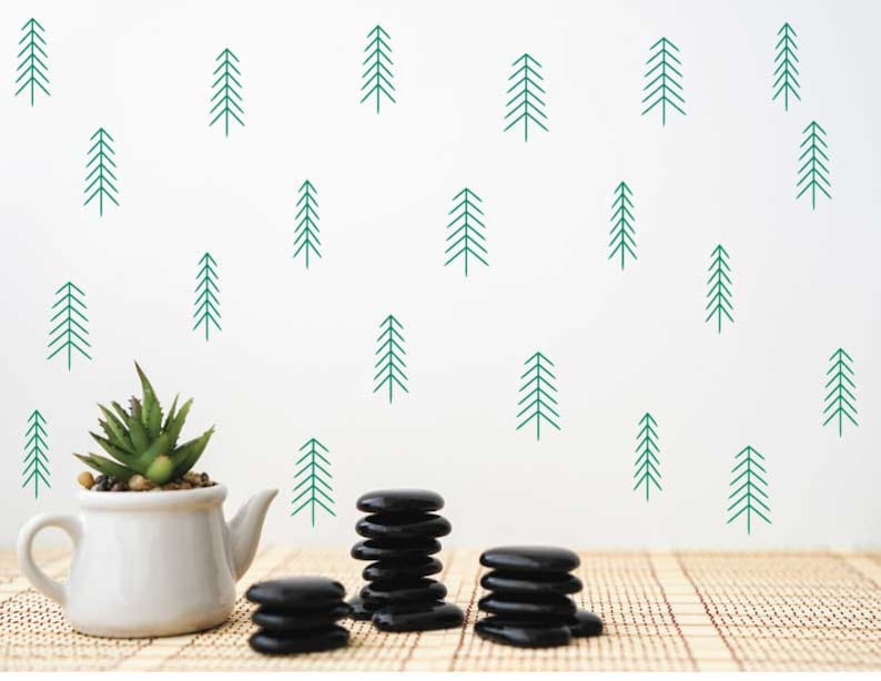 wall decals nature decals baby room decal nursery wall decal living room decal green decals Tree decals window decal nursery decal