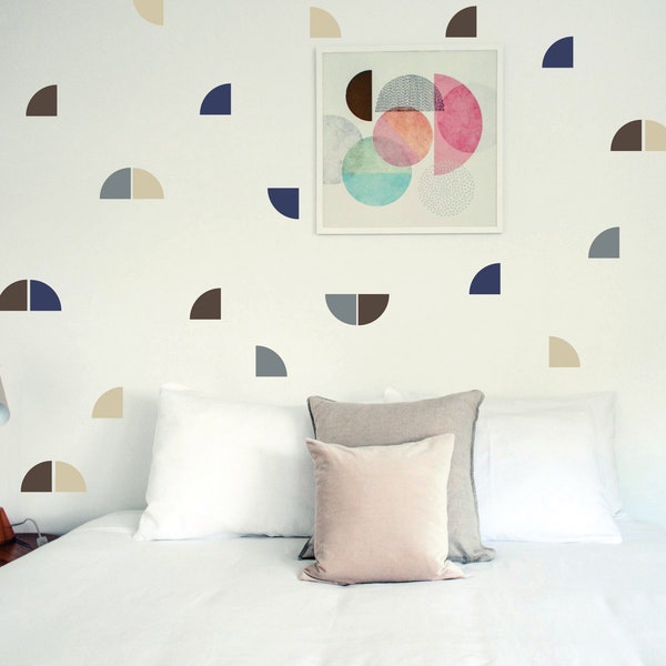 Half Circle Wall Decal Etsy