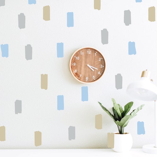 Paint Stroke Decals Trendy Wall Decals Home Wall Decals Etsy