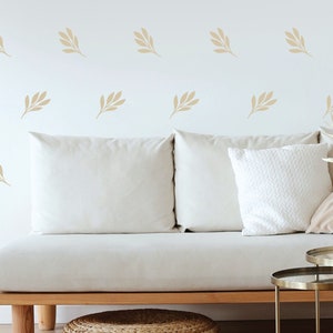 Leaves Wall Decals: Peel & Stick Nursery Decor (32 Leaves)