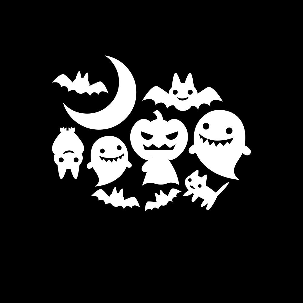 Halloween Decal Cute Decal Halloween Stickers Window Decal - Etsy Canada