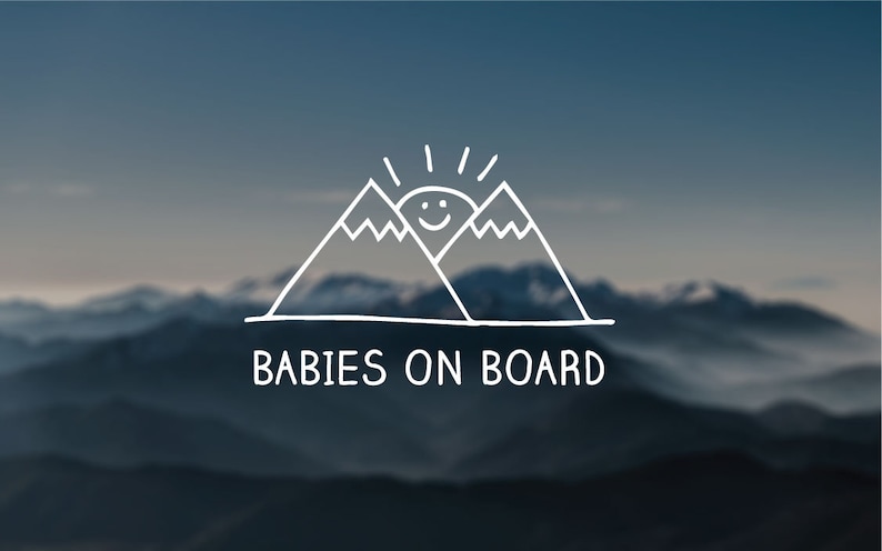 Baby Shower Gift B U00c9b U00c9 U00c0 Bord Decal Car Decal Baby On Board Decal Nature Decal Window Decal Wall Decal Baby Decal Mountains Decal Home Decor Wall Decor Brainchild Net