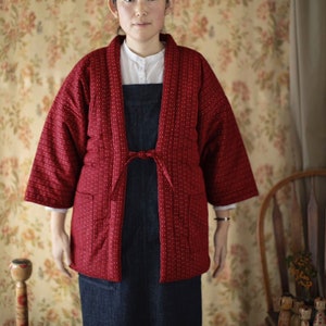 Hanten Jacket- Sashiko Stitch/ Black - Etsy Hanten Jacket- Sashiko Stitch/ Black - Etsy