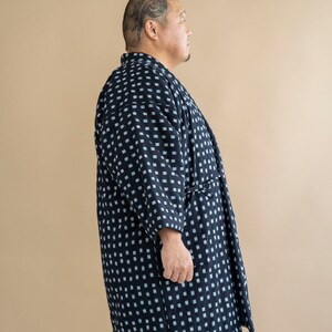 Long Hanten Jacket Black square dots. zdjęcie 2