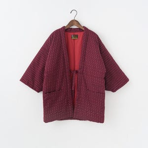 半纏 刺し子ステッチ/黒 - Etsy 日本