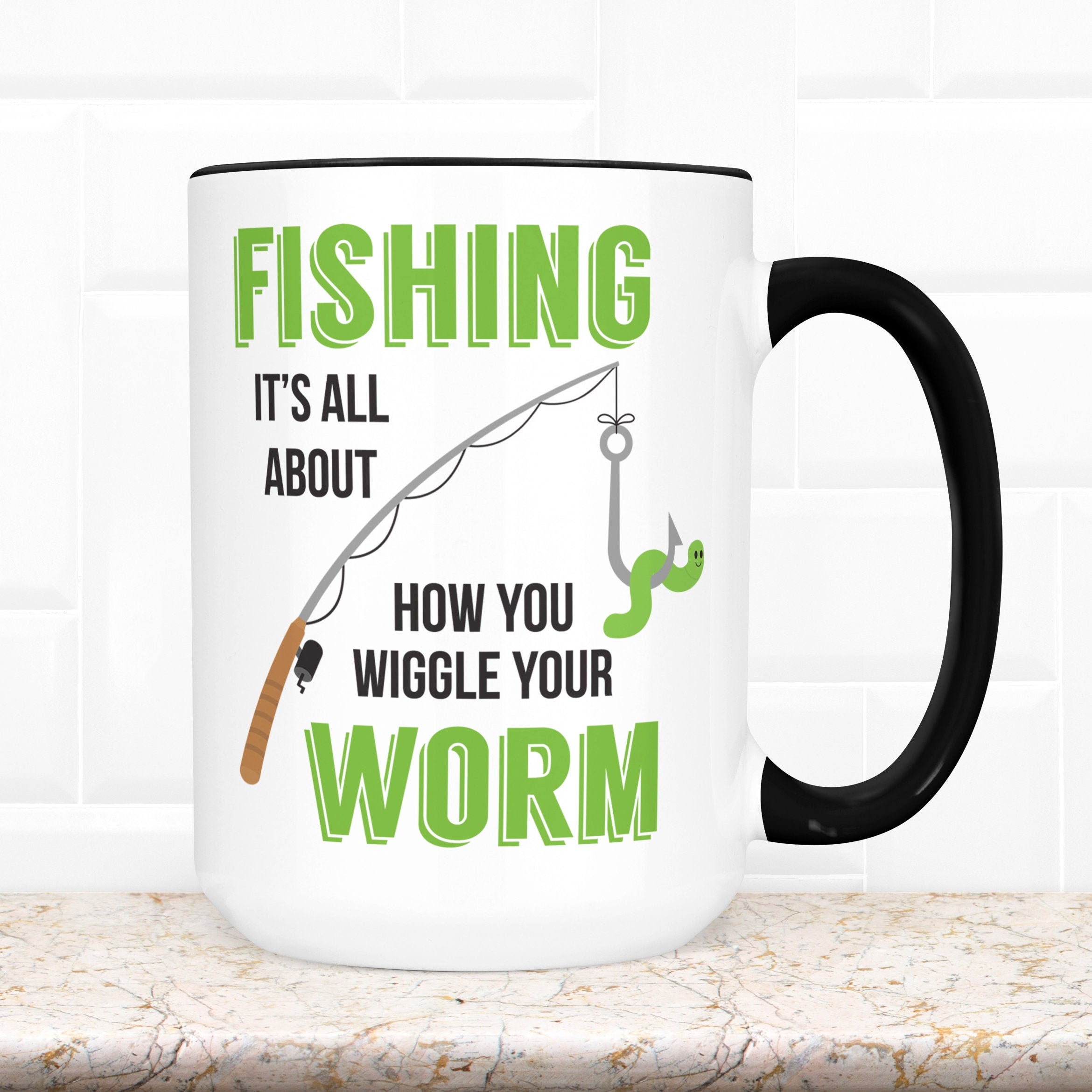 Funny Fishing Coffee Mug, Great Gift for Dad, Husband, Fisherman, Microwave Dishwasher Safe Ceramic Cup Funny Fishing Coffee Mug, Great Gift for Dad, Husband, Fisherman, Microwave Dishwasher Safe Ceramic Cup