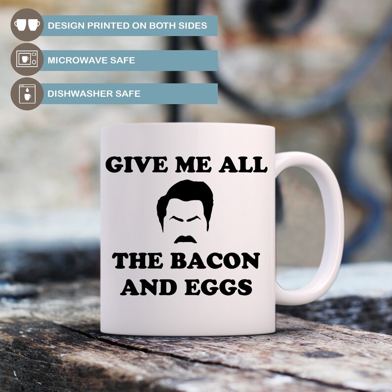 Ron Swanson Parks and Rec Coffee Mug Microwave and - Etsy