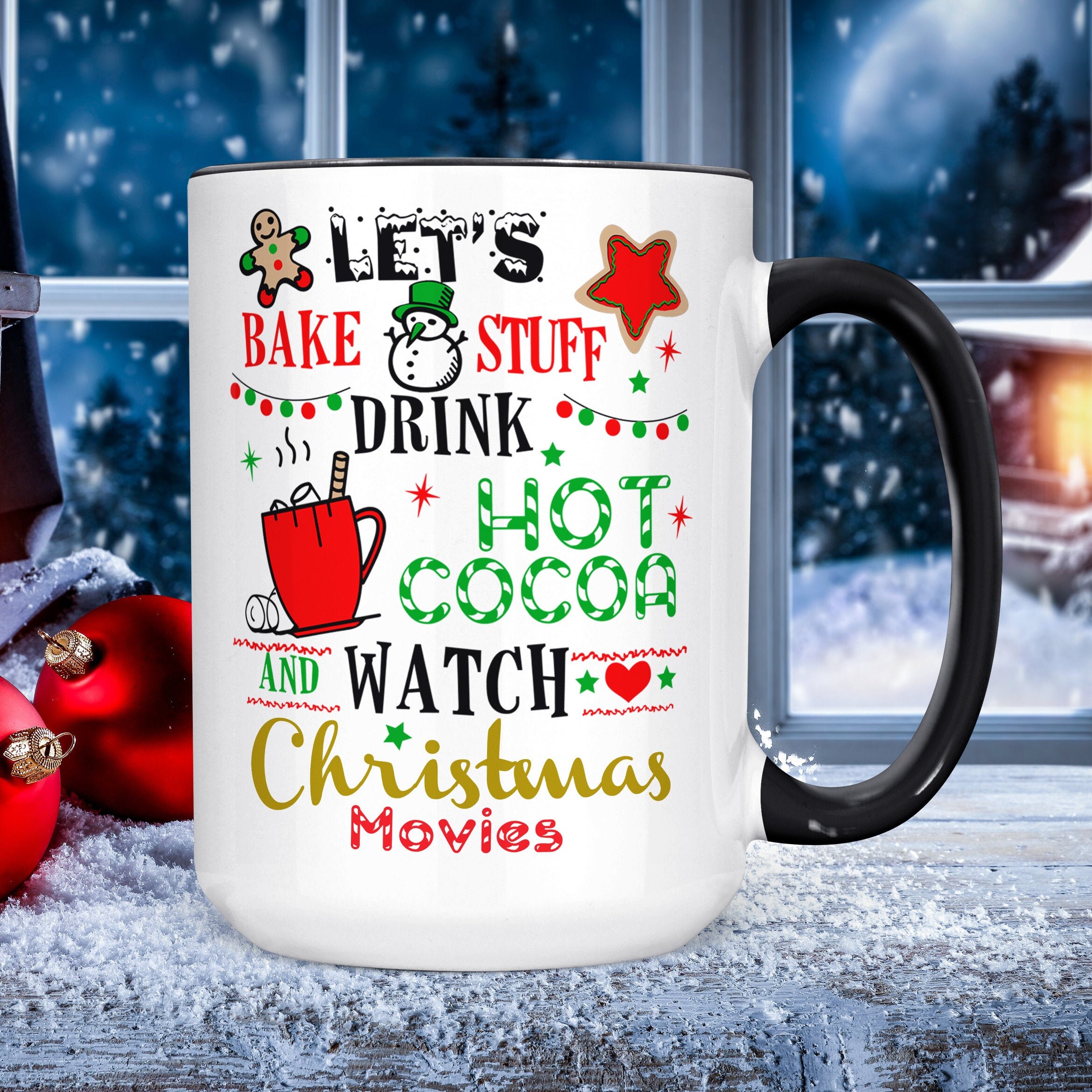 Funny Christmas Mug Watch Christmas Movies Drink Hot Cocoa - Etsy Funny Christmas Mug Watch Christmas Movies Drink Hot Cocoa - Etsy