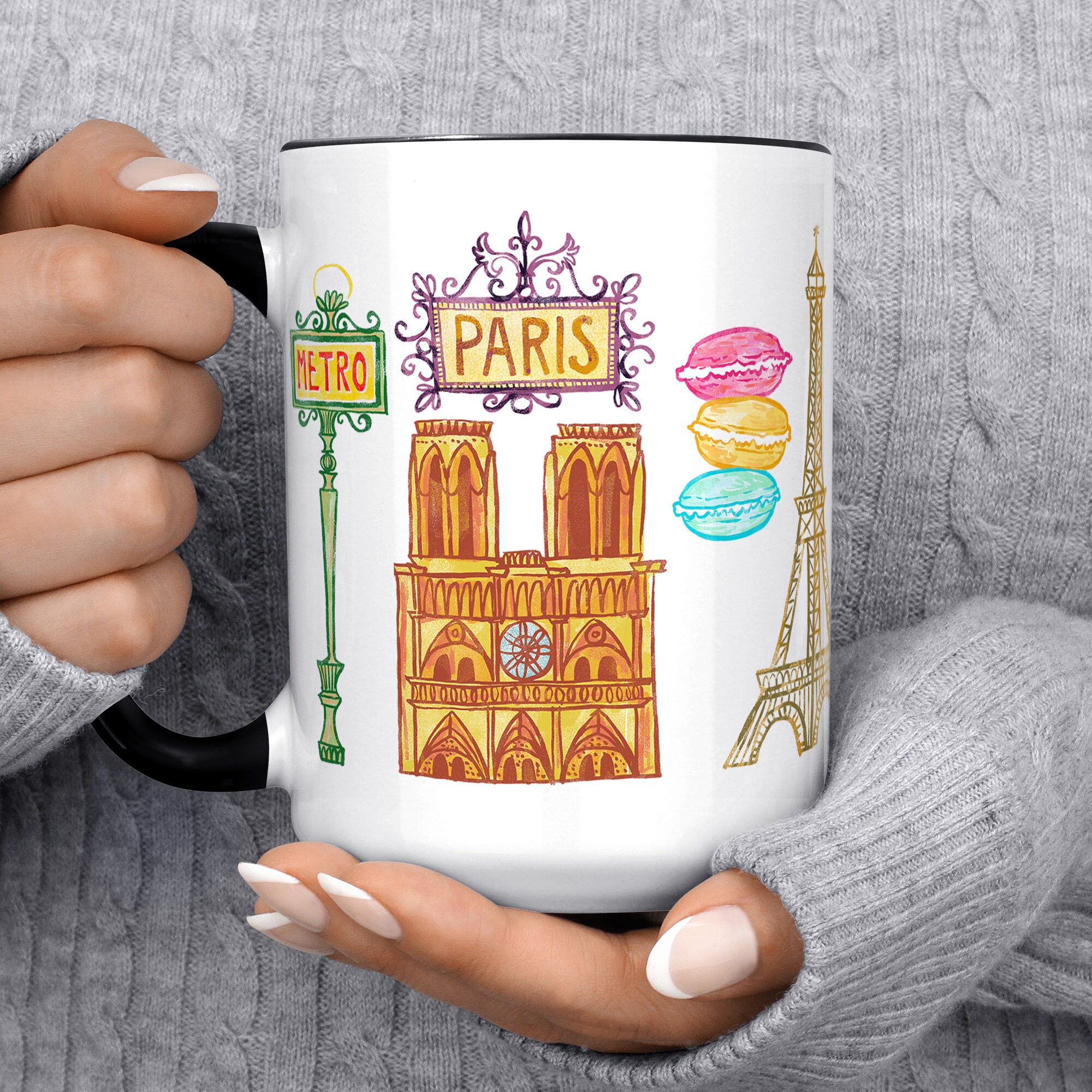 Coffee Mug Paris France Coffee Cup Paris Mug Notre Dame Etsy