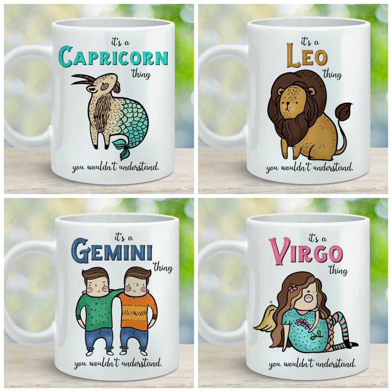 Coffee Mug Capricorn Astrological Sign Coffee Cup Great Etsy