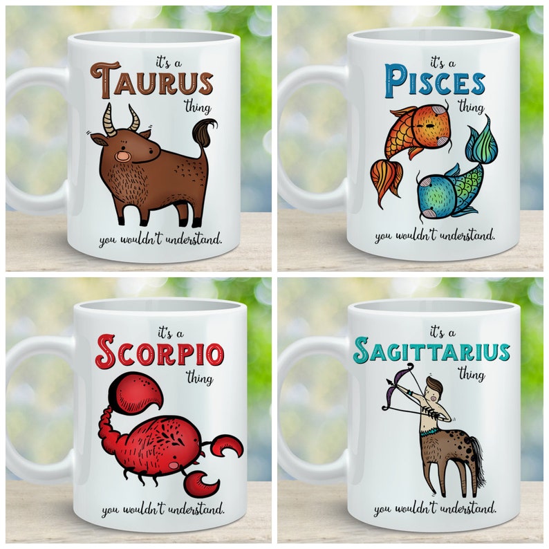 Coffee Mug Capricorn Astrological Sign Coffee Cup Great Etsy