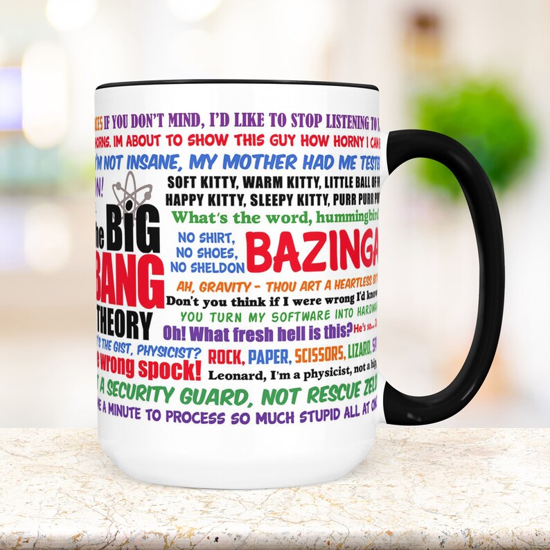 Big Bang Theory Coffee Mug Funny Tv Show Quotes Mug Etsy