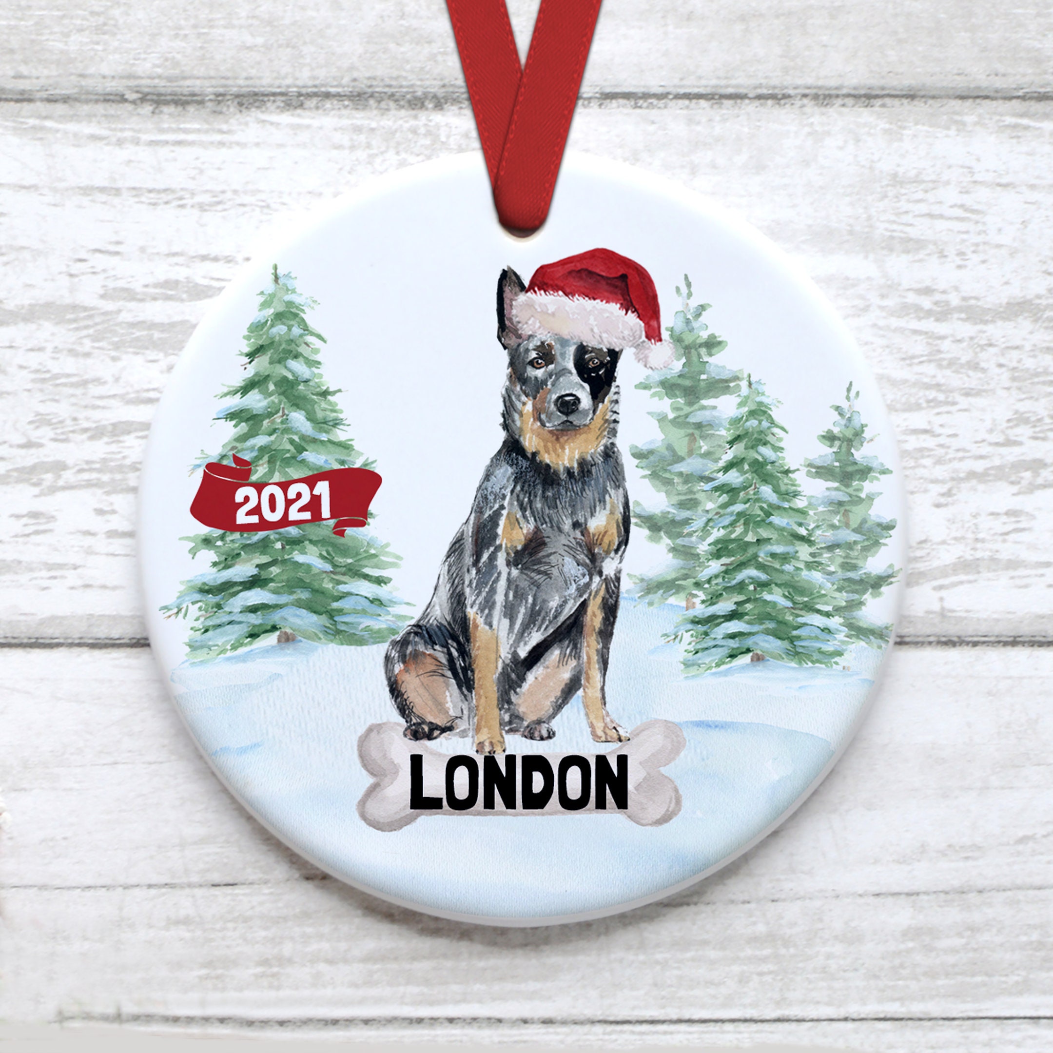 cattle dog ornament