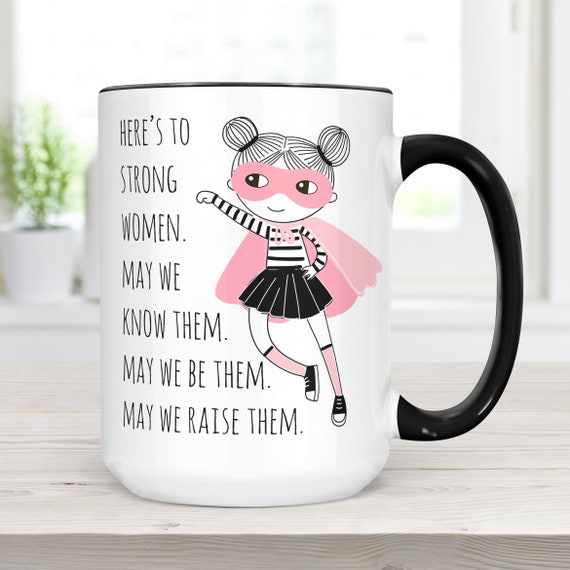 strong woman mug