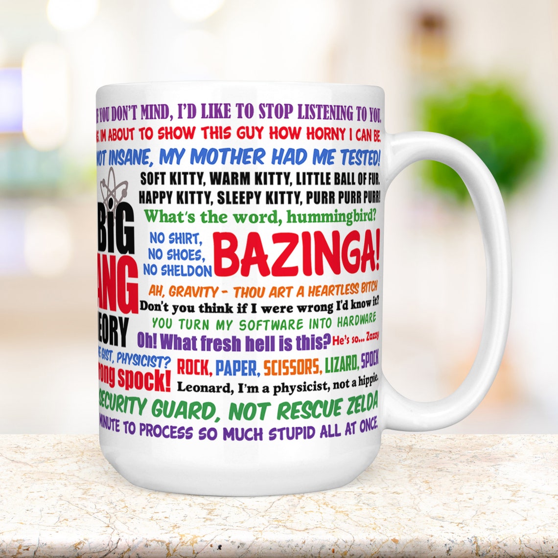 Big Bang Theory Coffee Mug Funny TV Show Quotes Mug Etsy UK