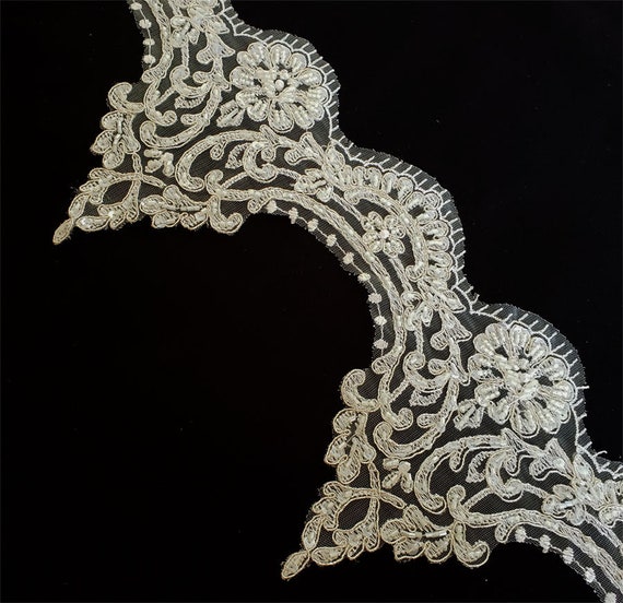 Ivory Embroidered Lace Fiorella main image 0