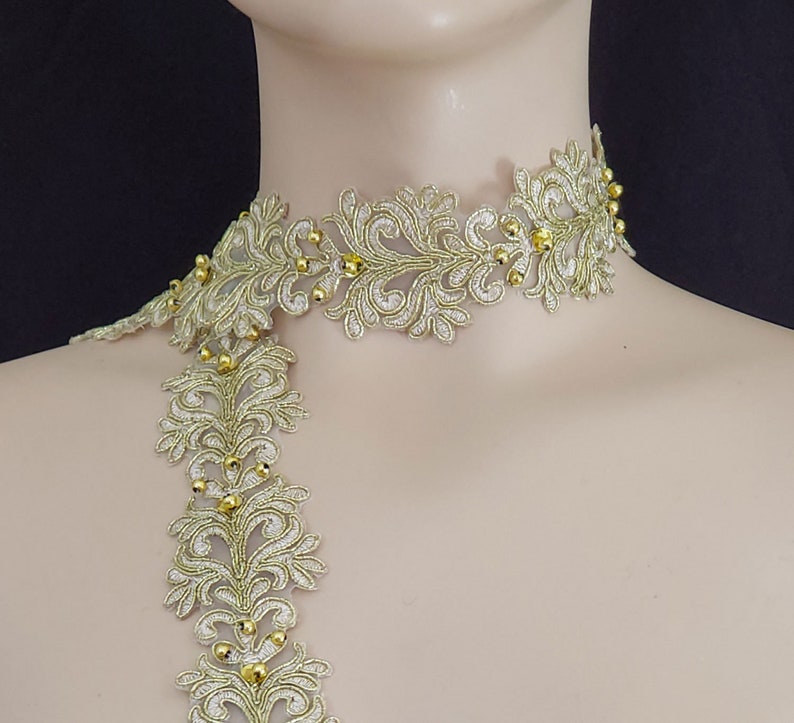 Gold Color Lace Trim Applique for Bridal Bridesmaid Sash Etsy
