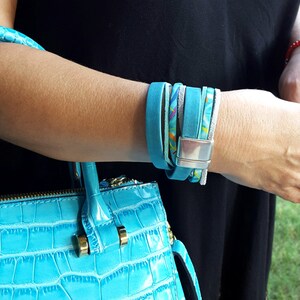 Leather Double Wrap Bracelet, Ladies Bracelet, Women Bracelet, Bracelet To Wrap, Boho Chic Bracelet. Special Gift