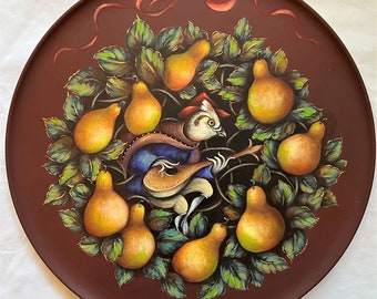 A Partridge In A Pear Tree Wood Tray