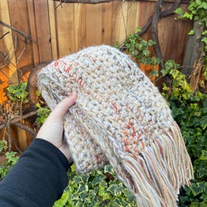 Crochet Blanket Scarf! | Crochet Scarf, Crochet Winter Accessories, Handmade Scarf, Hand-Crochet Scarf, Winter Scarf