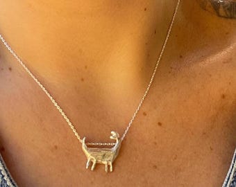 Collar de dinosaurio, dijes de dinosaurio, collar lindo, collar de animales, collar con dijes, amante de los dinosaurios, regalos de dinosaurios, collar de dinosaurio, lindo dinosaurio