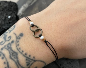 Circle Bracelet Dainty Circle Bracelet Aesthetic Bracelet Friendship Bracelet Brass Bracelet Stacking Bracelet Couples Bracelet