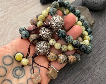 Mala Bracelet Wrist Mala Buddhist Bracelet Spiritual Bracelet Yoga Bracelet Gypsy Bracelet Protective Bracelet Homemade Bracelet