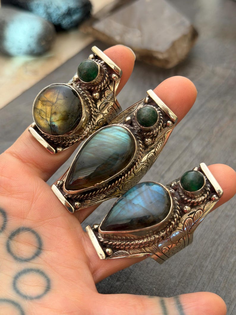 Jade Ring Green Jade Rings Gemstone Ring Jade Rings Jade Stone Ring Jade Ring Women Oval Jade Ring Chunky Rings Trendy Ring Cool Ring image 19