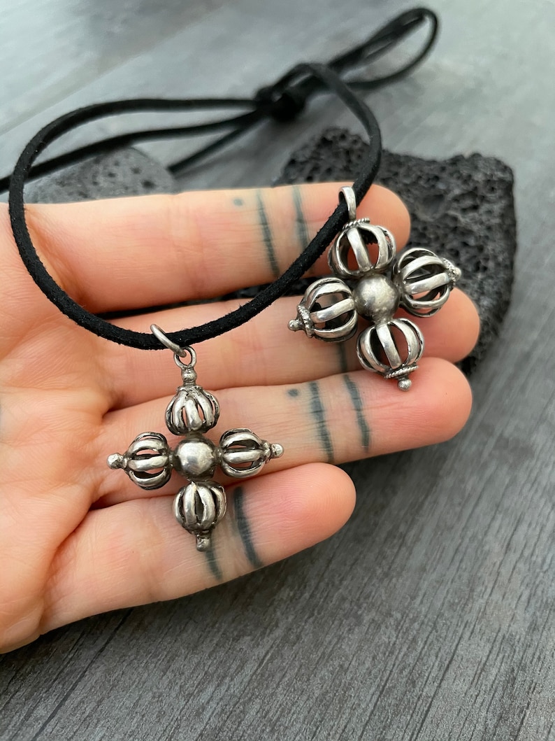 Tibet Pendant Buddhist Jewelry Pray Charm Buddhist Charm Buddhist Necklace Yoga Pendant Good Luck Pendant Yoga Teacher Gift Cool Pendant