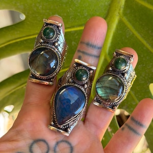 Jade Ring Green Jade Rings Gemstone Ring Jade Rings Jade Stone Ring Jade Ring Women Oval Jade Ring Chunky Rings Trendy Ring Cool Ring image 11
