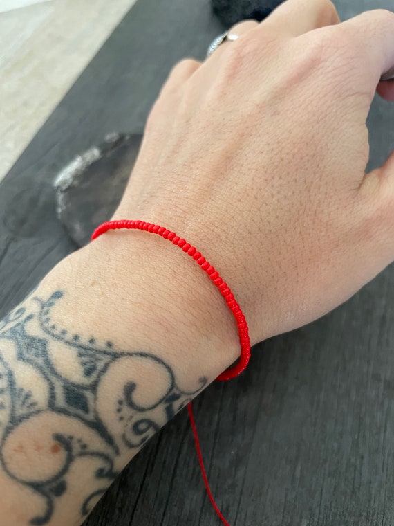 Lucky Red Bracelet Good Luck Bracelet Red String Bracelet Protective Bracelet Red Cord Bracelet Lucky Bracelet Red String of Fate