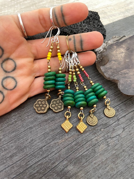 Aesthetic Earrings Homemade Earrings Cottagecore Earrings Mixed