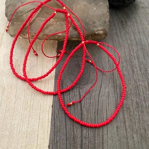 Lucky Red Bracelet Good Luck Bracelet Red String Bracelet Protective Bracelet Red Cord Bracelet Lucky Bracelet Red String of Fate image 8