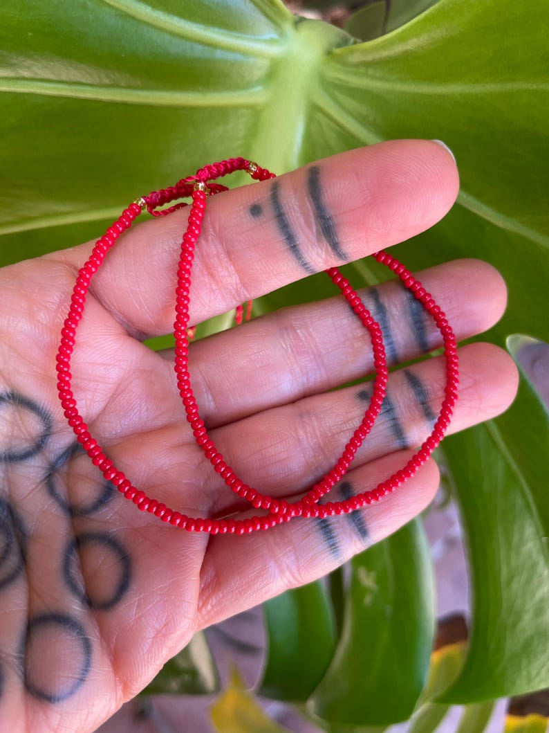 Lucky Red Bracelet Good Luck Bracelet Red String Bracelet Protective Bracelet Red Cord Bracelet Lucky Bracelet Red String of Fate image 4