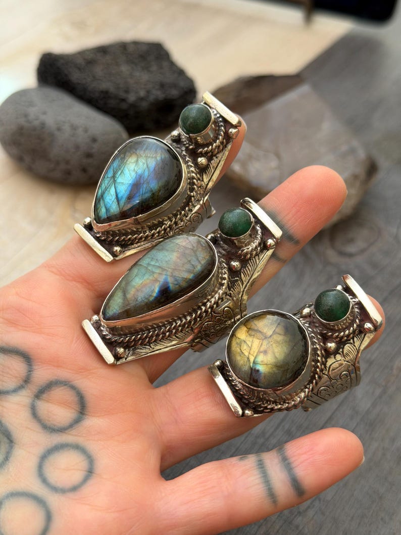 Jade Ring Green Jade Rings Gemstone Ring Jade Rings Jade Stone Ring Jade Ring Women Oval Jade Ring Chunky Rings Trendy Ring Cool Ring image 18