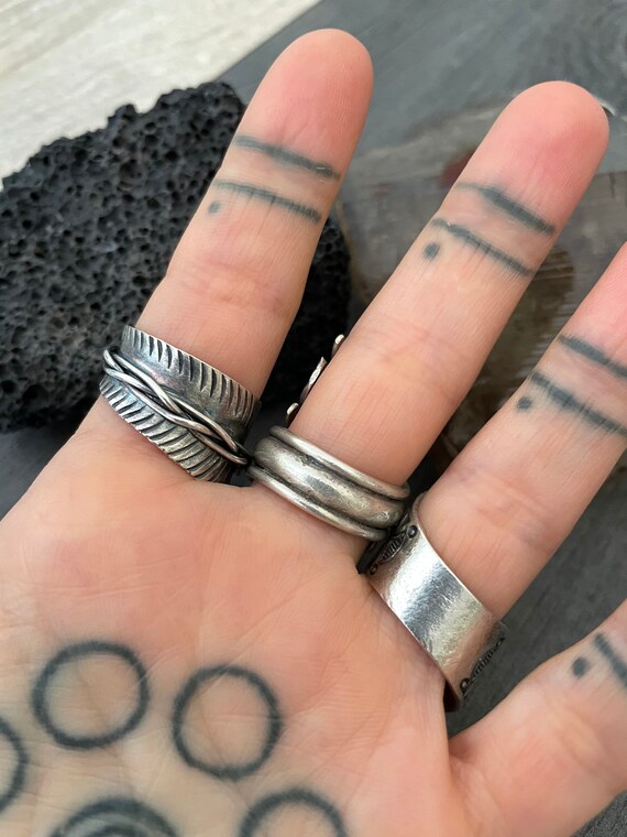 Chunky Rings Chunky Silver Ring Statement Ring Witch Ring